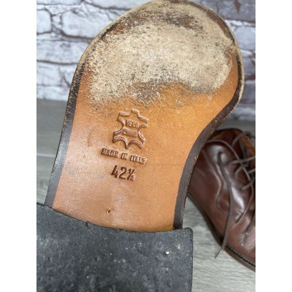 First Brown Leather Oxfords Men Sz 42.5EU/9.5M US main image 7